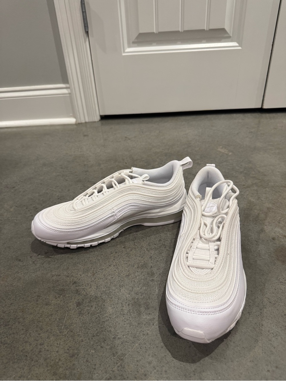 Nike women’s All-White Air Max Inspired Sneakers
